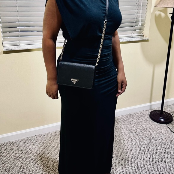 Prada Bandoliera, Flap Wallet with Removable Strap, Black - Picture 7 of 7